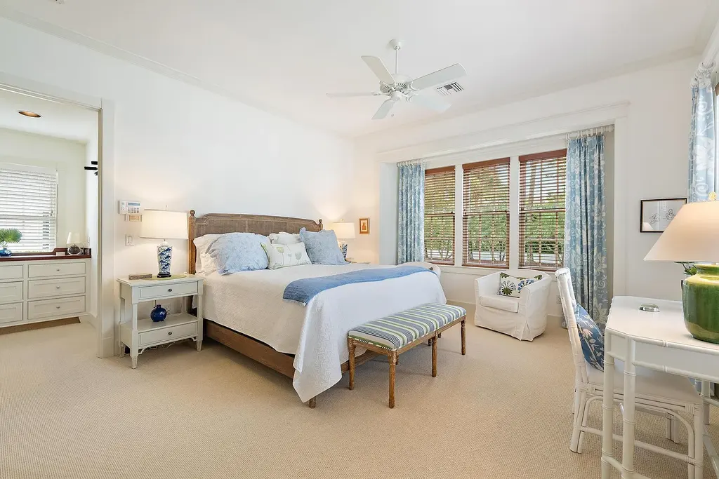 Stunning New Garden Estate in Hobe Sound Hits the Market for $5.5 Million 13 Bright living room with garden views inside 11726 SE Laurel Lane, a luxury home in Hobe Sound