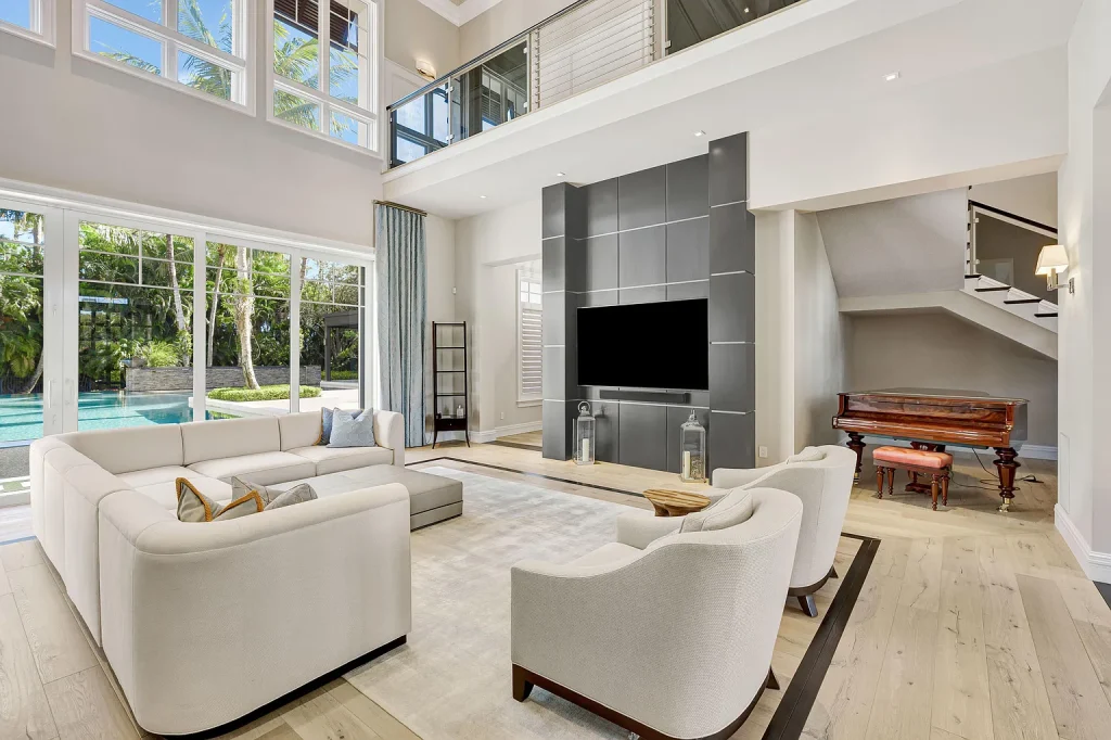 $16 Million Spectacular Golf-Front Estate Inside Old Palm Golf Club, Palm Beach Gardens 8 Aerial view of 12218 Tillinghast Circle, a $16M golf-front home in Palm Beach Gardens Real Estate