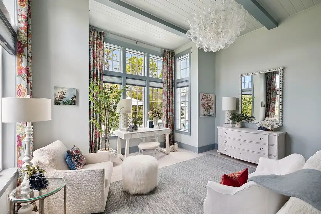 $6 Million Exceptional Coastal Retreat in Inlet Beach Offering Timeless Design and Elite Camp Creek Living 11 Front view of a designer residence at 125 Golfridge Dr a premier Inlet Beach Real Estate offering in Watersound Camp Creek