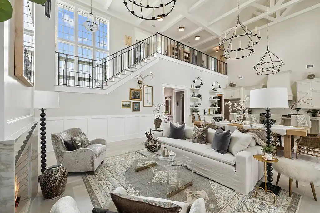 $6 Million Exceptional Coastal Retreat in Inlet Beach Offering Timeless Design and Elite Camp Creek Living 6 Front view of a designer residence at 125 Golfridge Dr a premier Inlet Beach Real Estate offering in Watersound Camp Creek