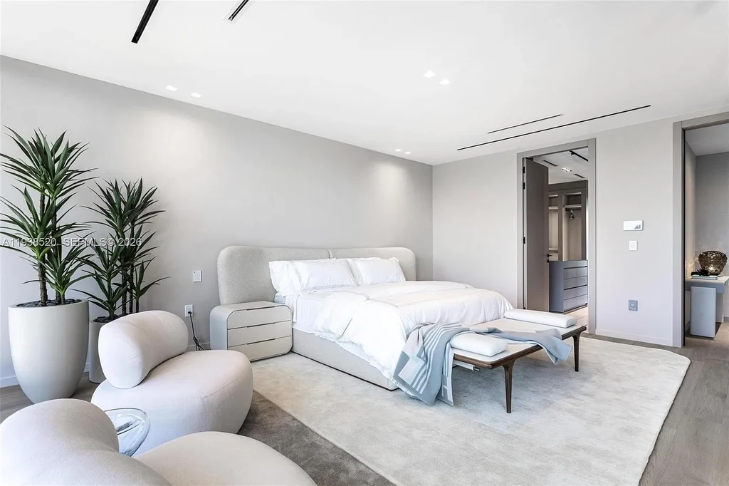 $13.9 Million Exceptional Waterfront Estate Sets a New Benchmark for Luxury Living in North Miami 13 Canal-front view of a luxury home in North Miami for sale with 75 feet of direct water frontage.