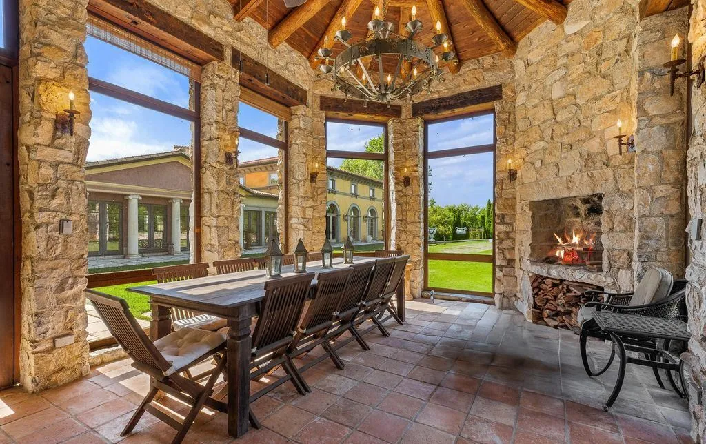 A Rare 10-Acre Potomac Tuscany-Inspired Villa with Old-World Charm, Asking $9.95 Million 13 13320 Signal Tree Ln Showcases an Extraordinary 10 Acre Potomac Tuscany Inspired Villa 14