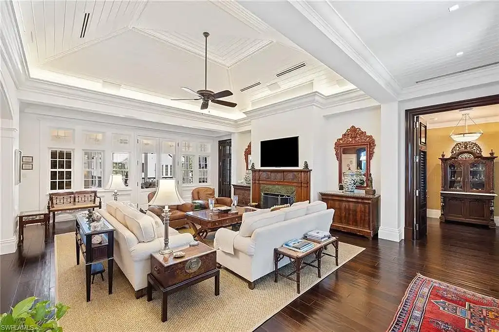 Timeless $11 Million Estate in Olde Naples Offering Classic Architecture, and Walkable Access to the Beach 7 Exceptional outdoor entertaining area at 163 10th AVE S, one of Olde Naples’ finest residences