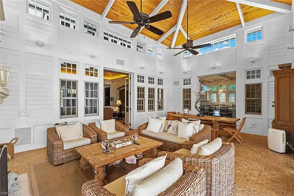 Timeless $11 Million Estate in Olde Naples Offering Classic Architecture, and Walkable Access to the Beach 13 Exceptional outdoor entertaining area at 163 10th AVE S, one of Olde Naples’ finest residences