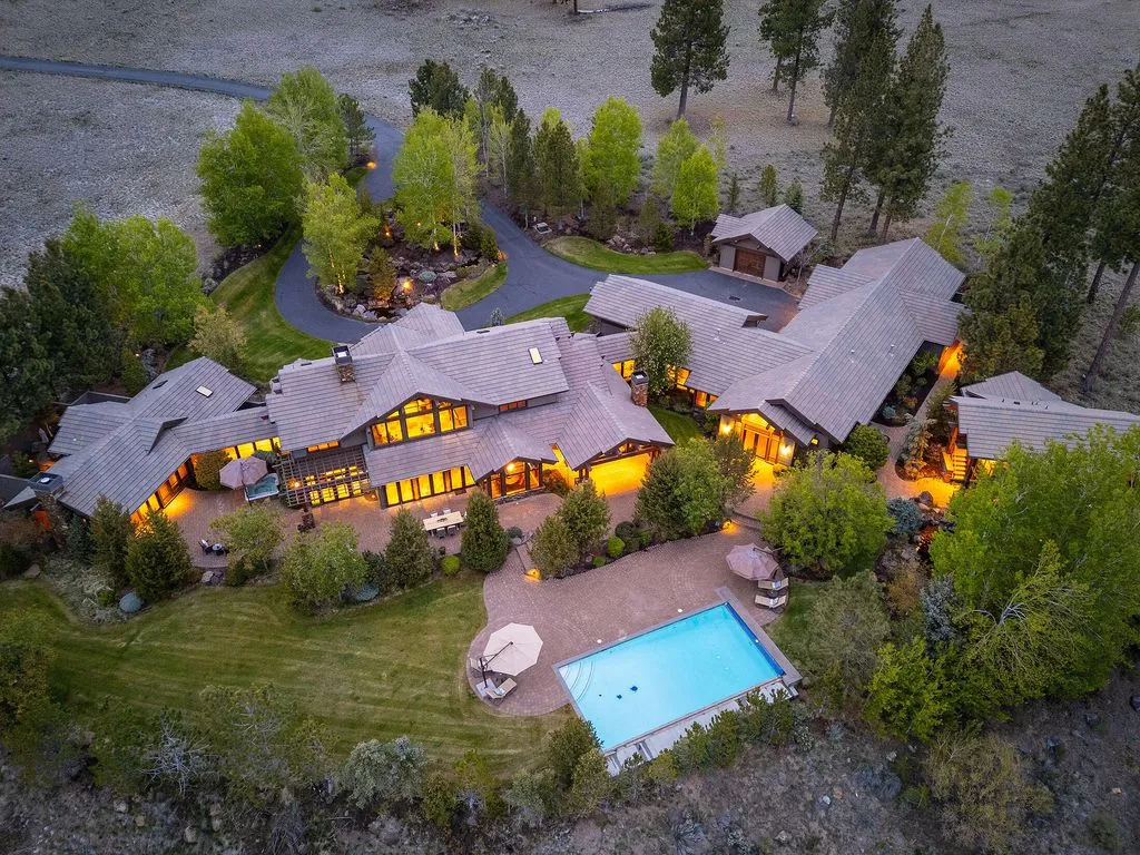 Norman-Built Oregon Sanctuary Blending Timeless Elegance and Mountain Serenity Lists for $8.9 Million 6 18883 Sutherland Ct Luxury Home for Sale in Bend Oregon Real Estate Market 2
