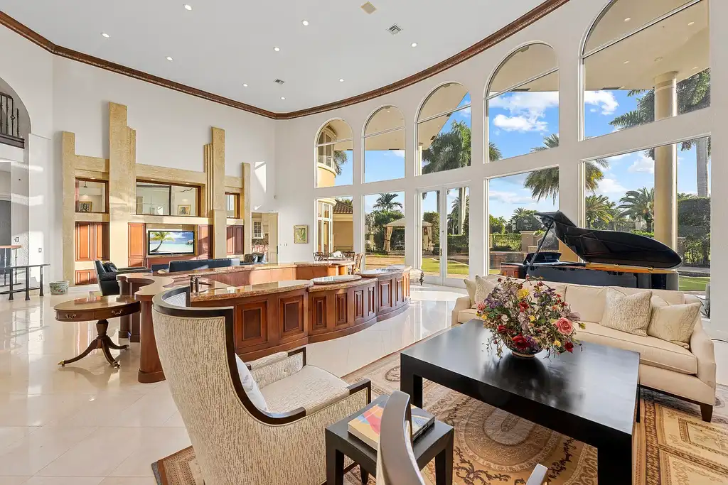 A $5.5 Million Remarkable Golf Course Estate Elevating Luxury Living in Boca Raton 7 Golf course views from the backyard of 21169 Oakley Court in Boca Raton