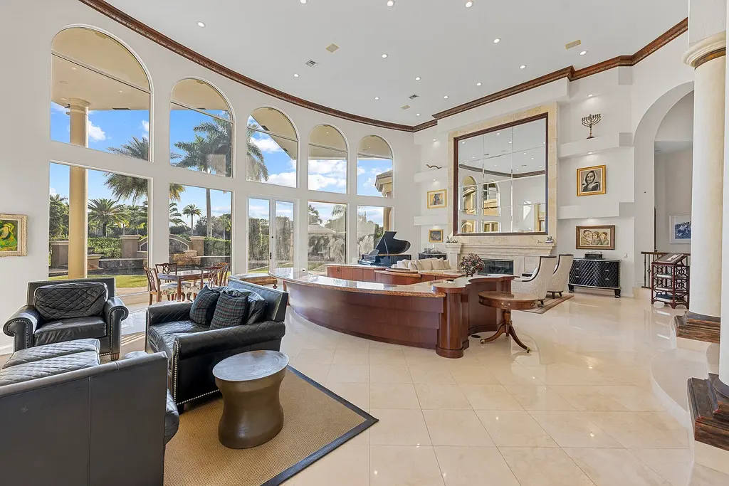 A $5.5 Million Remarkable Golf Course Estate Elevating Luxury Living in Boca Raton 8 Golf course views from the backyard of 21169 Oakley Court in Boca Raton