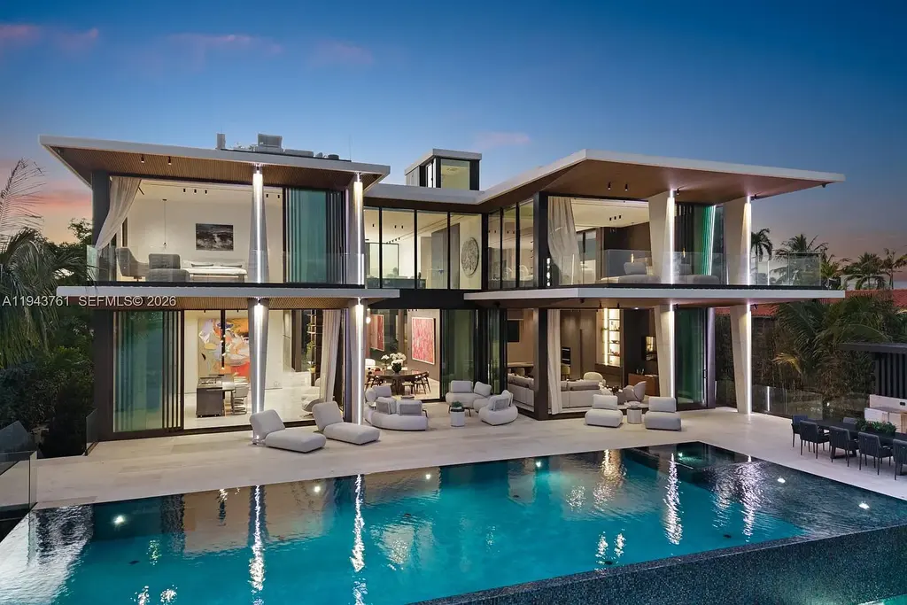 $45 Million Waterfront Masterpiece An Exceptional New Icon of Miami Beach Luxury Living 5 217 E Rivo Alto Dr Lists for 45 Million An Exceptional Waterfront Masterpiece Redefining Miami Beach Luxury 1