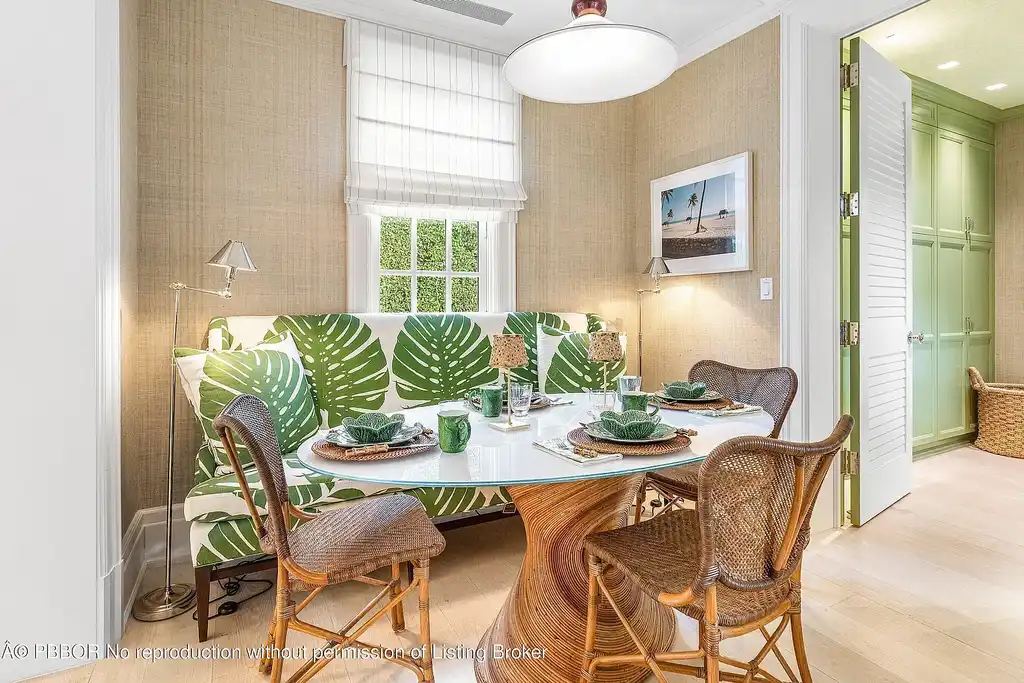 A $17.8 Million Cape Dutch Estate in Palm Beach’s North End with Timeless Architectural Appeal 16 Exterior view of 242 Tangier Ave, a Cape Dutch–style Palm Beach home for sale located on a quiet North End street.