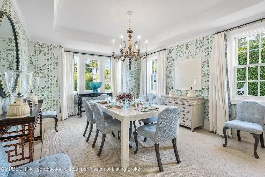 A $17.8 Million Cape Dutch Estate in Palm Beach’s North End with Timeless Architectural Appeal 10 Exterior view of 242 Tangier Ave, a Cape Dutch–style Palm Beach home for sale located on a quiet North End street.