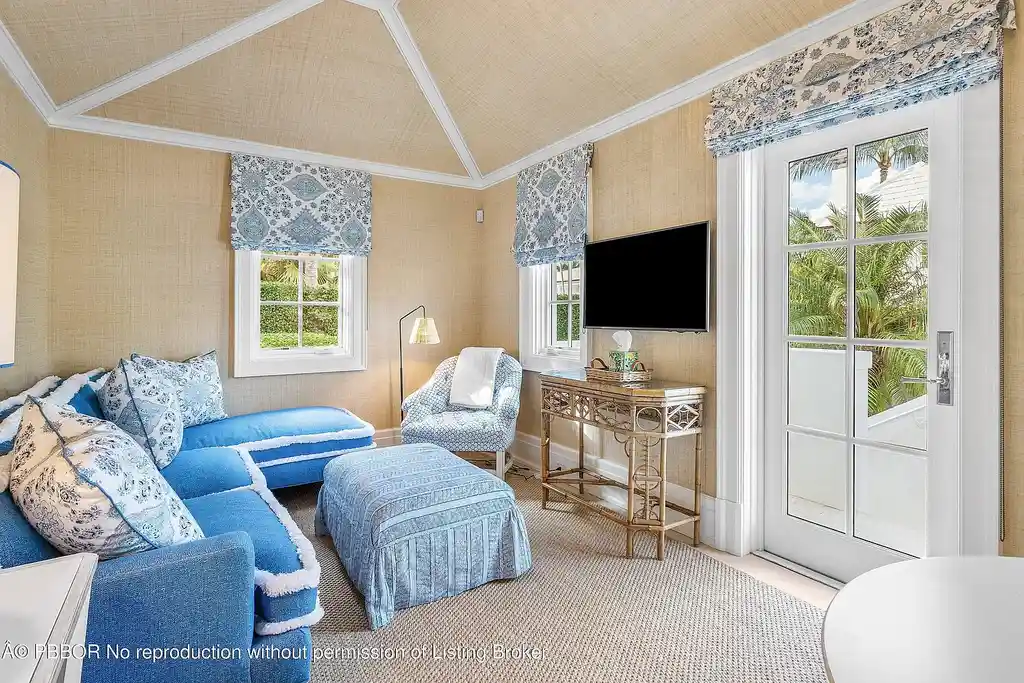 A $17.8 Million Cape Dutch Estate in Palm Beach’s North End with Timeless Architectural Appeal 13 Exterior view of 242 Tangier Ave, a Cape Dutch–style Palm Beach home for sale located on a quiet North End street.