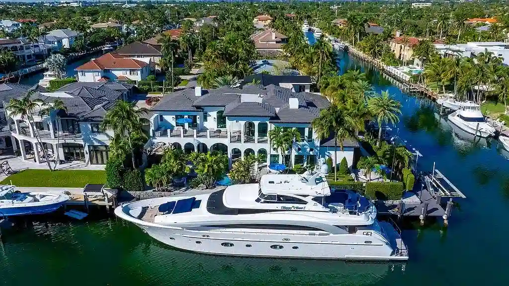 $15 Million Exceptional Waterfront Masterpiece in Lighthouse Point with Timeless Luxury 5 Waterfront home at 2457 NE 26th St in Lighthouse Point with private yacht dockage, resort-style pool, and direct ocean access