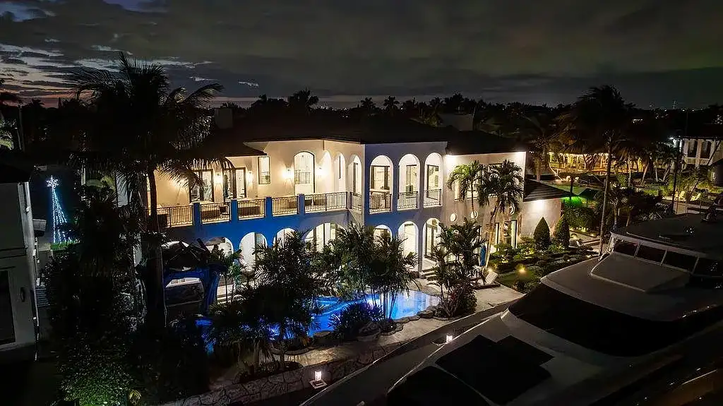 $15 Million Exceptional Waterfront Masterpiece in Lighthouse Point with Timeless Luxury 17 Waterfront home at 2457 NE 26th St in Lighthouse Point with private yacht dockage, resort-style pool, and direct ocean access