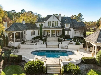 A Remarkable North Carolina Retreat Showcasing Seclusion, Open Vistas at $4.25M 1 266 Perfect Moment Dr A Sought After North Carolina Estate Offering Secluded Living and Sweeping Views 3