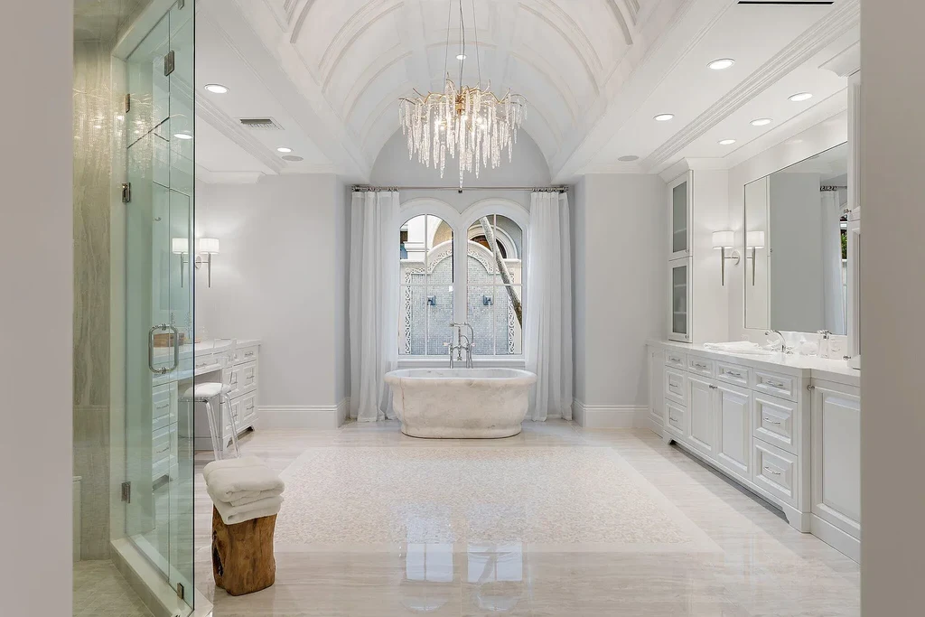 $32 Million Waterfront Icon Redefining Luxury Living in Jupiter Real Estate 15 Waterfront exterior of 372 Regatta Drive in Jupiter, showcasing Intracoastal frontage and luxury estate setting