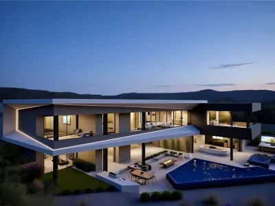 A Striking Nevada Residence With Sweeping Views of the Las Vegas Strip Lists for $20M 2 571 Grand Rim Dr A Breathtaking Nevada Estate Capturing Panoramic Views 1