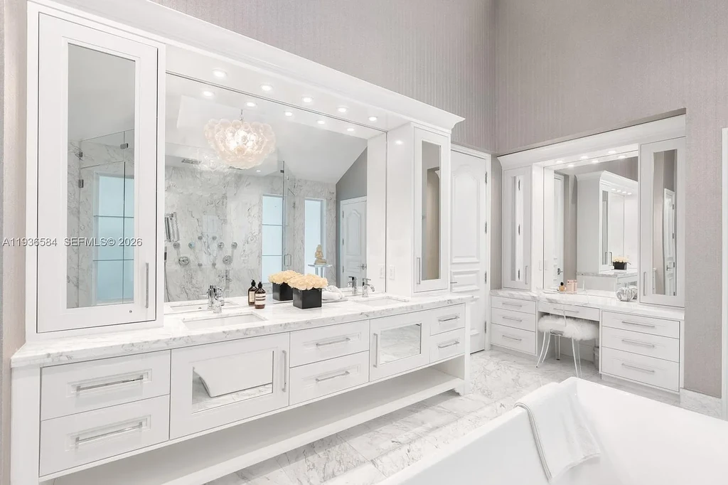 $24.9 Million Exceptional Waterfront Estate Showcases Elite Living in Miami’s Bay Point 14 Waterfront luxury home at 761 Buttonwood Ln in Miami featuring contemporary architecture and private bay frontage