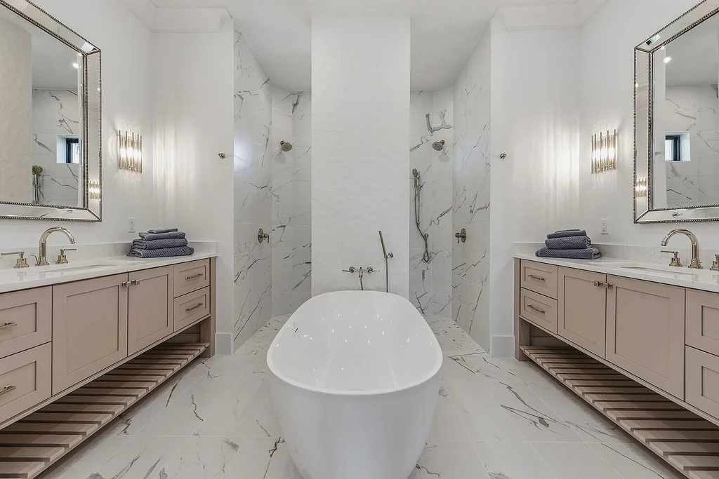 $6.7 Million Brand New Waterfront Masterpiece Offering Direct Gulf Access and Sunset Views on Marco Island 12 920 Iris Ct waterfront home on Marco Island showcasing contemporary architecture and direct Gulf access