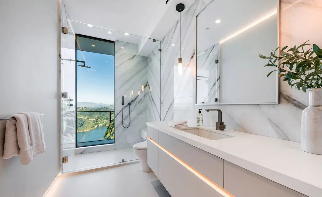 A Sculptural Bel Air Architectural Estate With Sweeping City and Canyon Views Lists for $38M 23 Extraordinary 2078 Stradella Rd Commands Unrivaled City Canyon and Reservoir Views 17