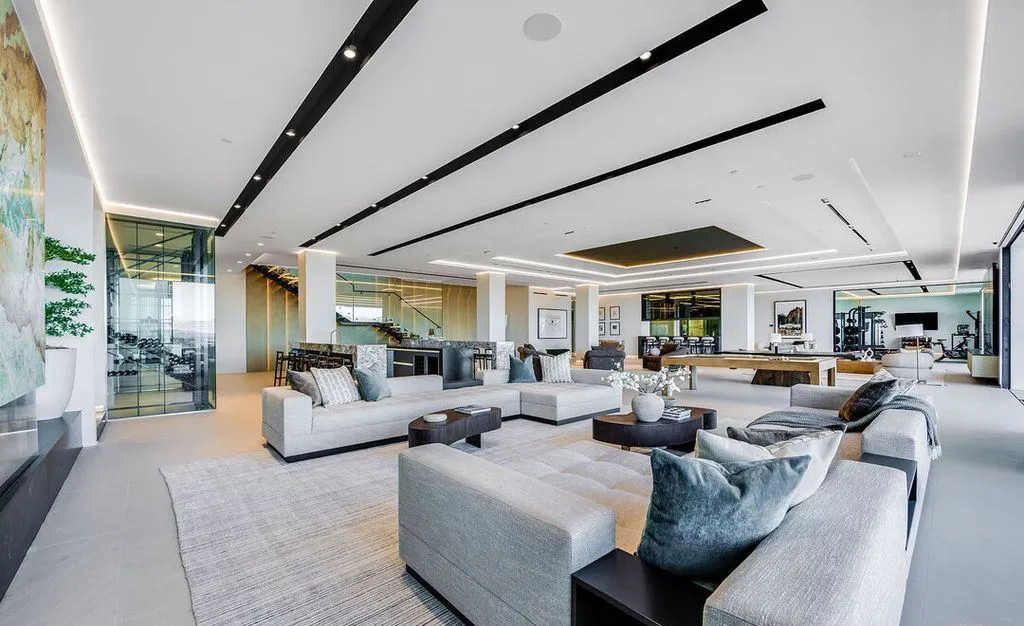 A Sculptural Bel Air Architectural Estate With Sweeping City and Canyon Views Lists for $38M 25 Extraordinary 2078 Stradella Rd Commands Unrivaled City Canyon and Reservoir Views 19