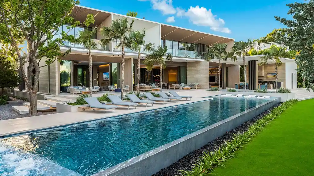 La Gorce Residence by Choeff Levy Fischman, A Refined Modern Home Framed by Light, Landscape, and Water 5 La Gorce Residence by Choeff Levy Fischman A Refined Modern Home Framed by Light Landscape and Water 4