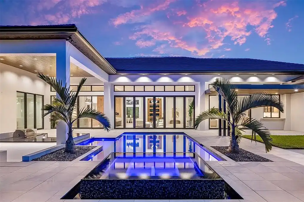Stunning $9 Million Newly Built Resort-Style Luxury Estate in Southwest Ranches With Private Compound Living 11 Luxury exterior view of 12701 Luray Rd, a newly built home in Southwest Ranches for sale with modern architecture and resort-style design.