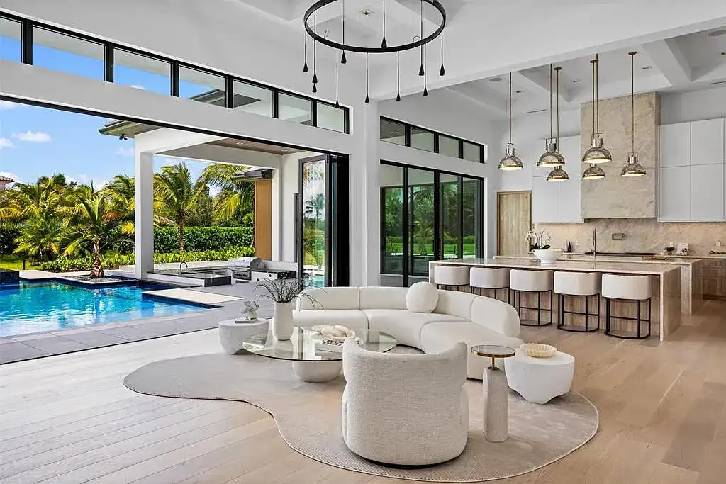 Stunning $9 Million Newly Built Resort-Style Luxury Estate in Southwest Ranches With Private Compound Living 7 Luxury exterior view of 12701 Luray Rd, a newly built home in Southwest Ranches for sale with modern architecture and resort-style design.