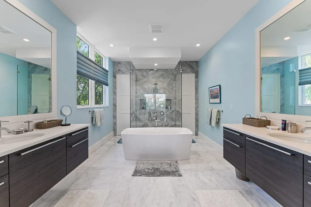 Exquisite $12.8 Million Intracoastal Masterpiece Redefining Elite Waterfront Living in Palm Beach Gardens 14 Aerial view of 14646 Watermark Way showcasing private dock and direct Intracoastal Waterway access