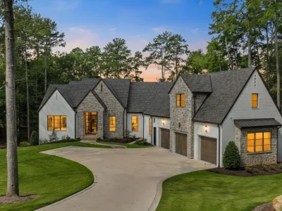 Exceptional Georgia Lakefront Home With Refined Transitional Design Lists for $7.15 Million 1 1521 Night Heron Dr A Breathtaking Custom Lakefront Estate Defining Luxury Living in Georgia 1