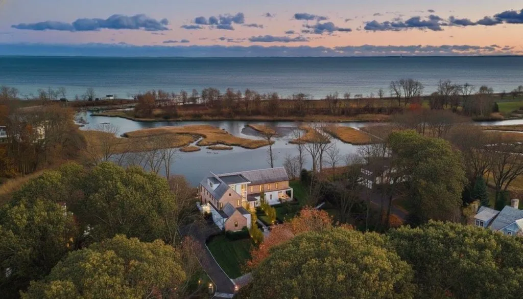 An Exceptional Waterfront Estate in Connecticut With Panoramic Views Asking $10.995 Million 7 19 Beachside Common A Breathtaking Waterfront Estate in Connecticut 1