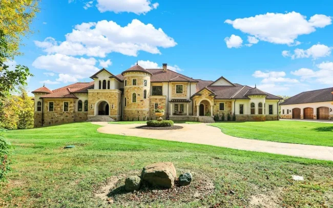 Grand European-Inspired Indiana Estate Spanning 13 Acres Lists for $5.45 Million