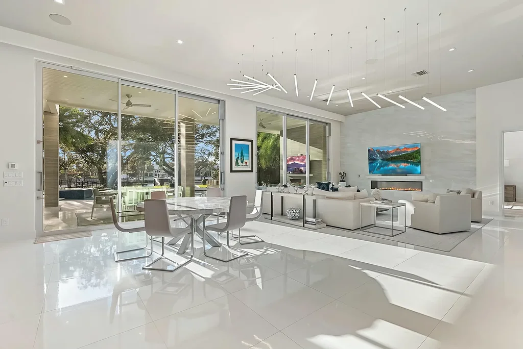 $12.8 Million Intracoastal Estate Redefines Waterfront Luxury with Private Dock, Smart Home Innovation, and Resort-Style Living 10 Luxury waterfront estate at 2162 Radnor Road, a stunning Home in North Palm Beach for sale featuring Intracoastal views, private dock, resort-style pool, and contemporary coastal architecture.