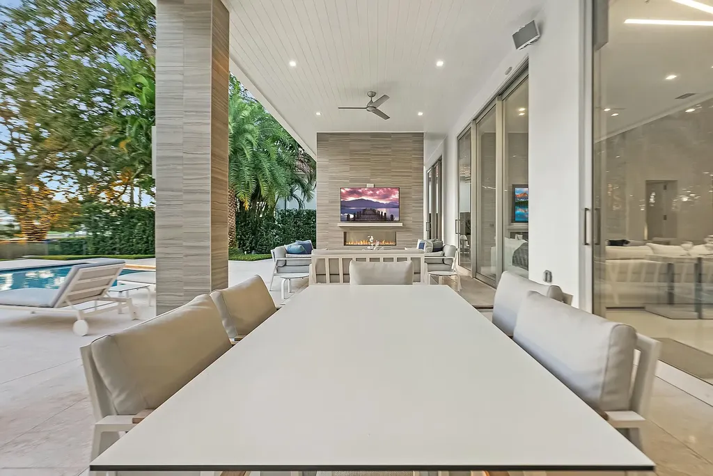 $12.8 Million Intracoastal Estate Redefines Waterfront Luxury with Private Dock, Smart Home Innovation, and Resort-Style Living 14 Luxury waterfront estate at 2162 Radnor Road, a stunning Home in North Palm Beach for sale featuring Intracoastal views, private dock, resort-style pool, and contemporary coastal architecture.