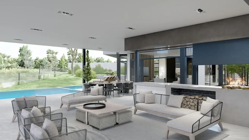 3214 Waterfall House by JK Designs Architects, A Sculptural Hillside Masterpiece in Midrand 12 3214 Waterfall House by JK Designs Architects, A Sculptural Hillside Masterpiece in Midrand