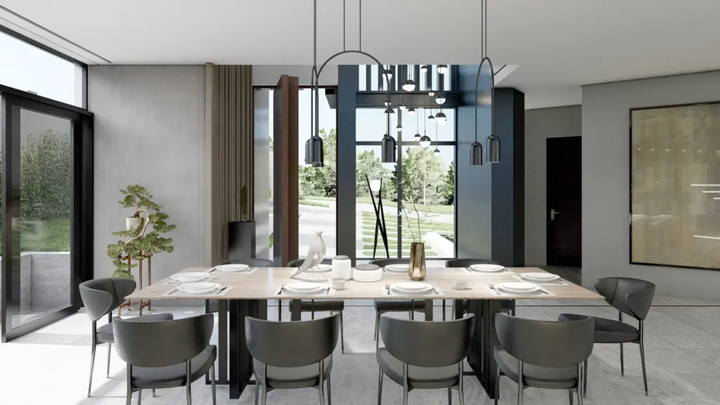 3214 Waterfall House by JK Designs Architects, A Sculptural Hillside Masterpiece in Midrand 9 3214 Waterfall House by JK Designs Architects A Sculptural Hillside Masterpiece in Midrand 7