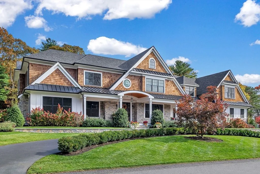 Elegant Massachusetts Home With Timeless Design and Modern Functionality at $5.495 Million 6 34 Stratford Rd Stunning Massachusetts Home 2
