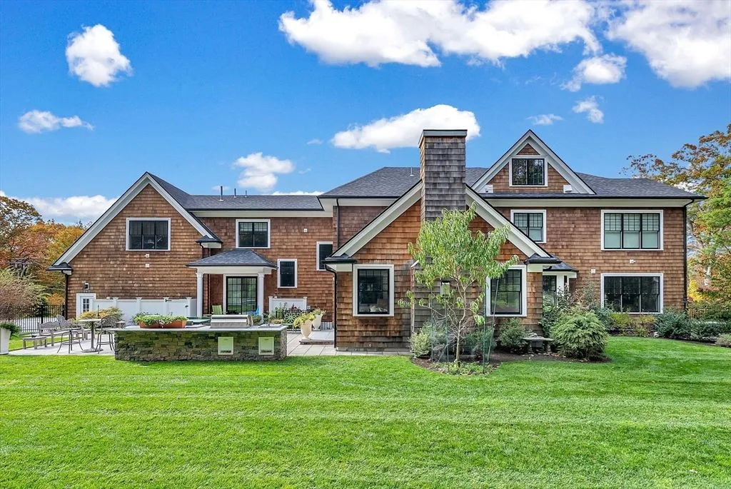 Elegant Massachusetts Home With Timeless Design and Modern Functionality at $5.495 Million 27 34 Stratford Rd Stunning Massachusetts Home 21