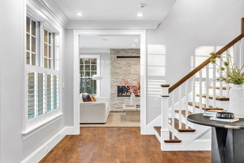 Elegant Massachusetts Home With Timeless Design and Modern Functionality at $5.495 Million 7 34 Stratford Rd Stunning Massachusetts Home 5