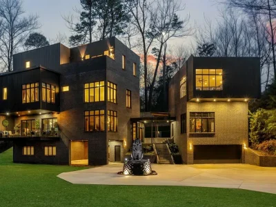 In Georgia, a Distinctive Contemporary Masterpiece by Bongers Homebuilders Asks $4.2 Million 1 345 Pinecrest Rd NE A Bold Contemporary Statement by Bongers Homebuilders 1