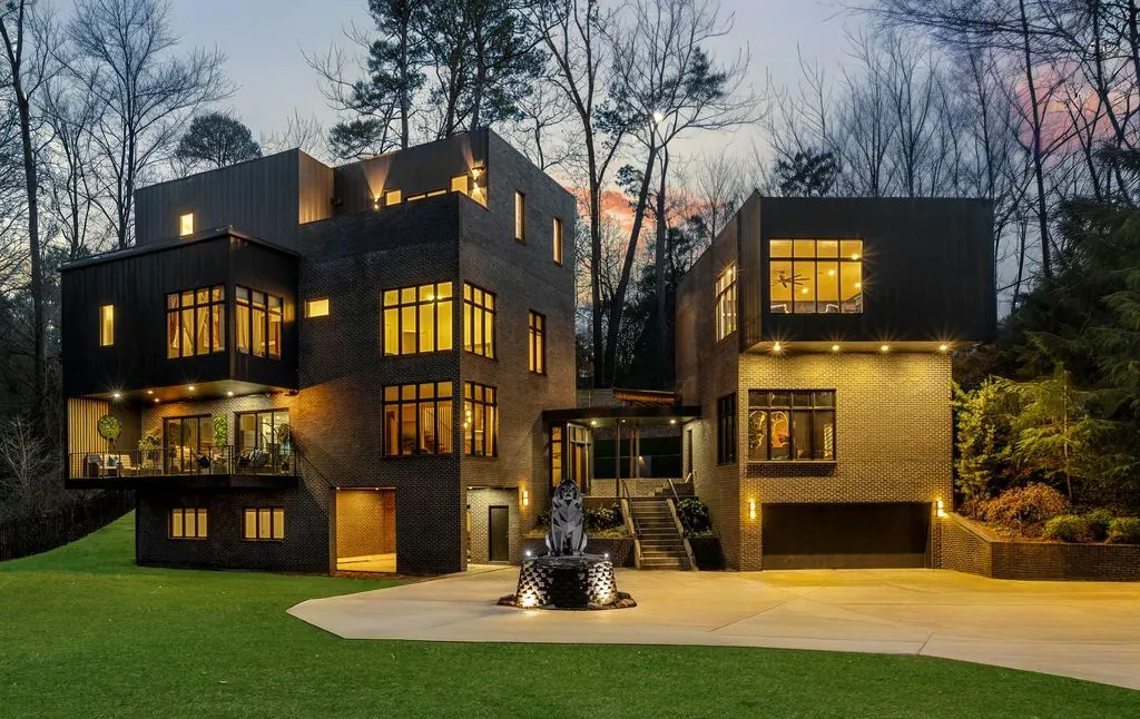 In Georgia, a Distinctive Contemporary Masterpiece by Bongers Homebuilders Asks $4.2 Million 5 345 Pinecrest Rd NE A Bold Contemporary Statement by Bongers Homebuilders 1