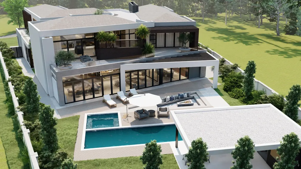 398 Lombardy House by JK Designs Architects, A Modern Classic Centered Around Nature in Silver Lakes, Pretoria 6 398 Lombardy House by JK Designs Architects, A Modern Classic Centered Around Nature in Silver Lakes, Pretoria