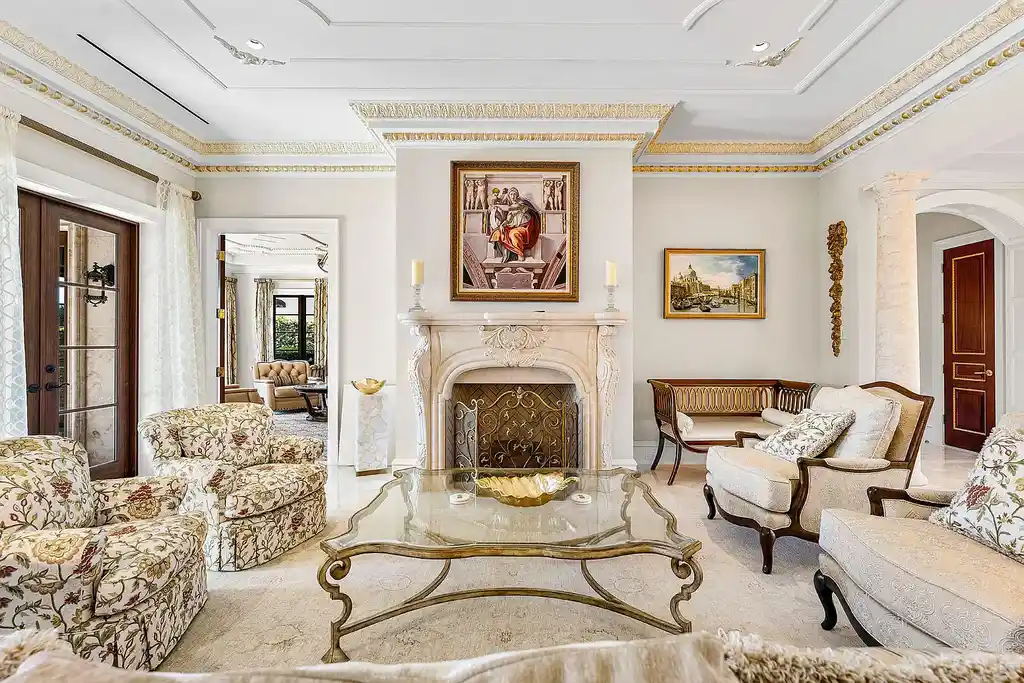 $13 Million Spectacular Venetian Waterfront Estate Sets a New Standard for Luxury Living in Boca Raton 7 443 E Alexander Palm Road luxury waterfront mansion in Boca Raton with Venetian-inspired architecture and private yacht dock