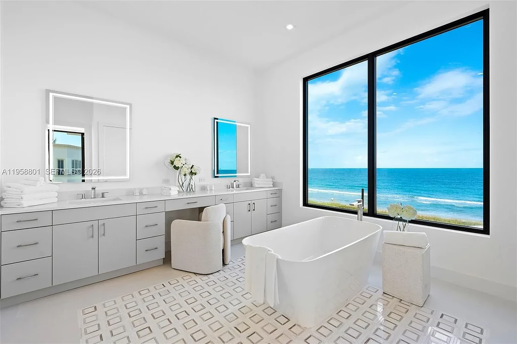 New $17 Million Oceanfront Estate in Fort Pierce Unveils Spectacular Modern Design and Exclusive Coastal Prestige 14 4610 N Highway A1a oceanfront modern luxury mansion in Fort Pierce Florida with private beach access and elevated pool deck