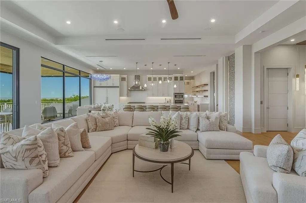 Stunning $10.2 Million Newly Built Waterfront Masterpiece with Panoramic Gulf Views in Marco Island 7 Modern contemporary architecture of 598 Spinnaker Dr Home in Marco Island for sale with panoramic Gulf views