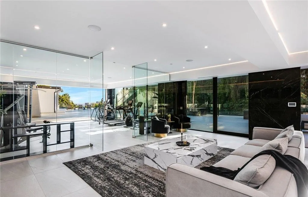 Sleek, Modern, and Newly Constructed: California Gated Estate Asks $39.95 Million 28 677 Nimes Rd Unveils a Stunning Vision of Ultra Modern Luxury 25