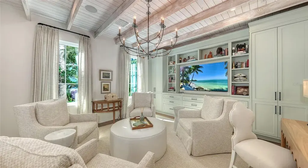 $13.8 Million Spectacular Gulf-Front Waterfront Estate Unveils Private Beach Luxury in Exclusive Longboat Key Enclave 8 70 Lighthouse Point Dr luxury waterfront estate with heated pool and private Gulf beach in Longboat Key Florida