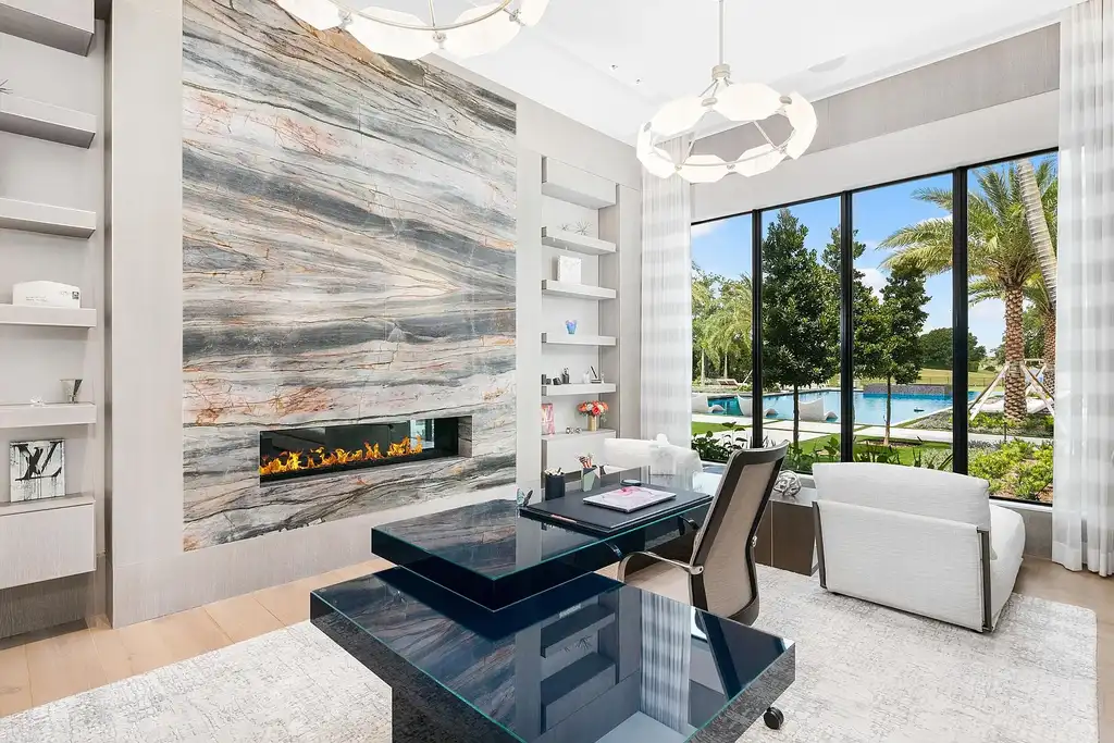 $55 Million Lakefront Estate in Delray Beach’s Stone Creek Ranch Showcases Resort-Style Luxury and Rare Double-Lot Privacy 12 Luxury lakefront estate exterior at 16191 Quiet Vista Circle in Delray Beach featuring expansive landscaping and contemporary architecture