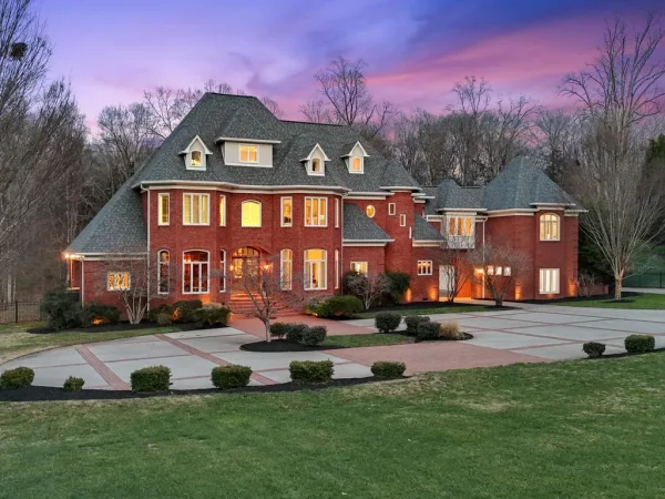 European-Inspired Tennessee Estate With a Dramatic Turret-Style Tower Asks $2.5 Million
