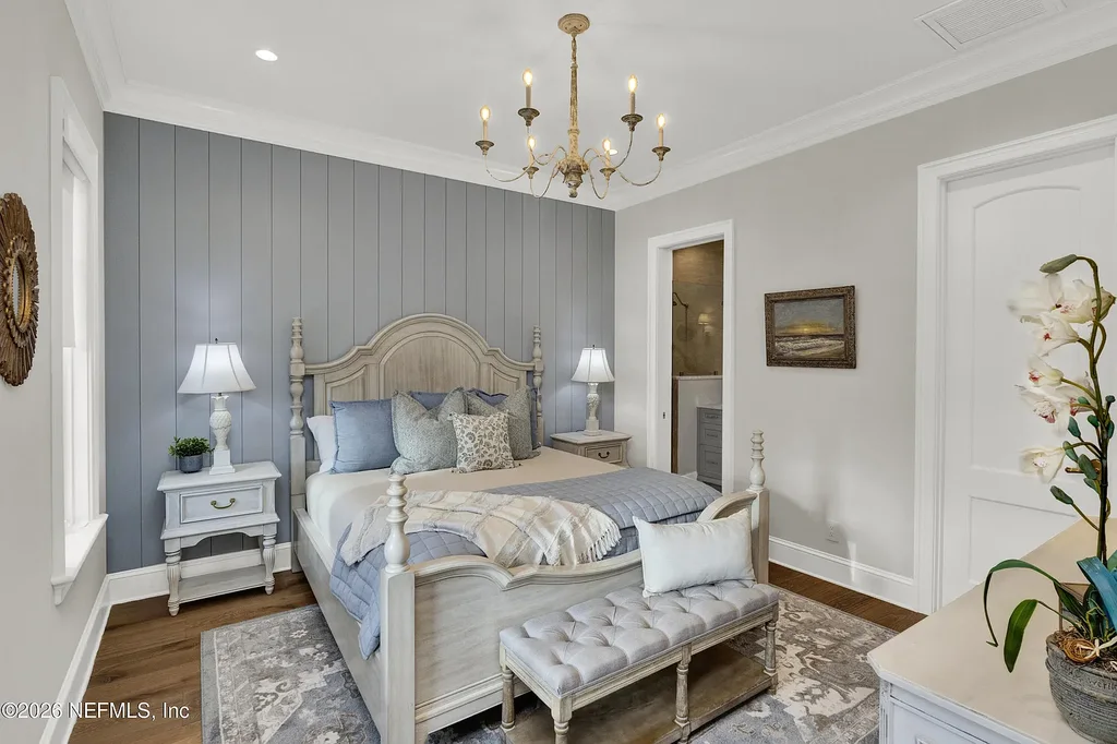 $19.8 Million Stunning Oceanfront Estate in Ponte Vedra Beach Showcases Exclusive Design and Ultimate Coastal Luxury 16 Front elevation of 993 PONTE VEDRA Boulevard showcasing gated entrance and landscaped driveway