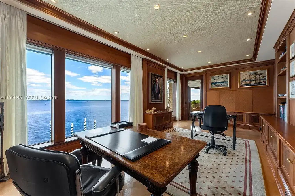 $52.5 Million Spectacular Private Island Bayfront Estate in Coral Gables Showcases Ultimate Waterfront Luxury 11 10 Tahiti Beach Island Rd luxury bayfront mansion in Coral Gables with private dock, resort-style pool, and panoramic Biscayne Bay views